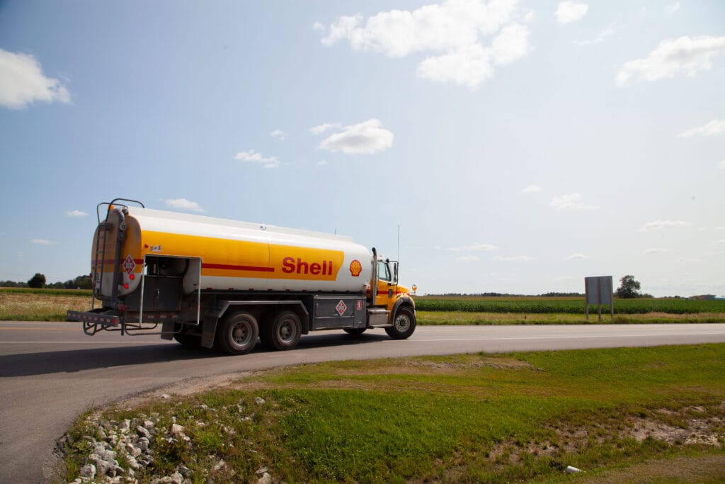 Chalmers Fuels truck driving on road